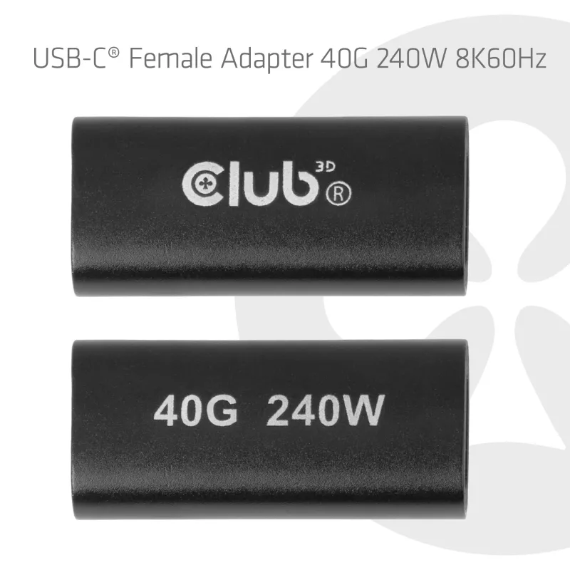 Club 3D USB-C moteriškas adapteris 40G 240W 8K60Hz