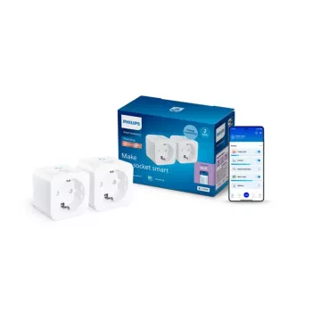Philips Smart Smart Plug su energijos matuokliu, F tipo 2 vnt.