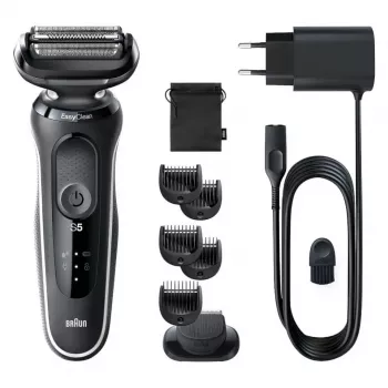 BRAUN Skustuvas Series 5 51-W1500s šlapiam ir sausam skutimuisi, elektrinis skustuvas, juodas
