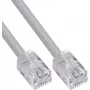 InLine® Modularus apvalus kabelis RJ12, vyriškas į vyrišką, 6 gyslų, 6P6C, 3 m, pilkas