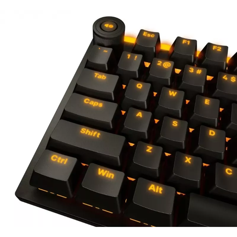 BE QUIET! Keyboard Light Mount TKL Silent Tactile mechaninė klaviatūra – 75% US ANSI, Gateron Brown, Bluetooth ir USB-C, QMK/VIA
