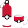 Pokemon aliumininis butelis 500ml su keraminiu puodeliu