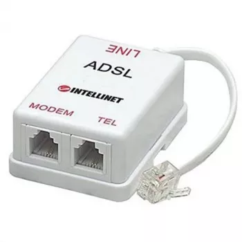 Intellinet ADSL skirstytuvas/filtras RJ11 kištukas į 2x RJ11 lizdus, baltas