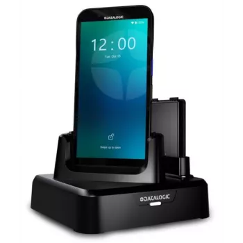 Datalogic vieno lizdo dokas, skirtas įkrovimui / duomenų perdavimui Ethernet + USB C su atsargine baterija - reikalingas