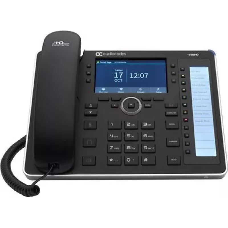AudioCodes 445HD - VoIP telefonas su skambintojo numerio rodymu / laukiančiu skambučiu