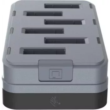 Zebra WS301 6 lizdų atsarginės baterijos įkroviklis, leidžiantis įkrauti 6 baterijas. Šalis - USB Type-C