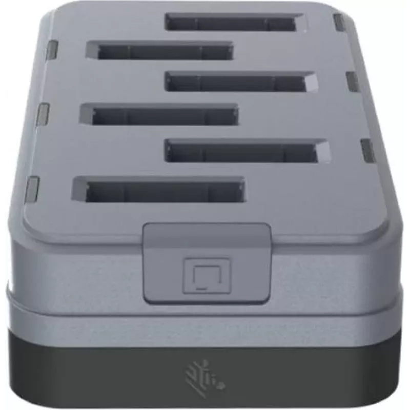 Zebra WS301 6 lizdų atsarginės baterijos įkroviklis, leidžiantis įkrauti 6 baterijas. Šalis - USB Type-C