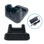 Unitech HT330 1 lizdo USB lopšys su atsarginės baterijos lizdu. Pridedamas maitinimo adapteris.