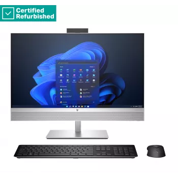 RENEW SILVER HP Elite 870 G9 AIO All-in-One 27 - i9-14900, 64GB, 2TB SSD, 27 QHD Non-Touch AG, aukščio reguliavimas, USB pelė, Win 11 Pro, 1 metai