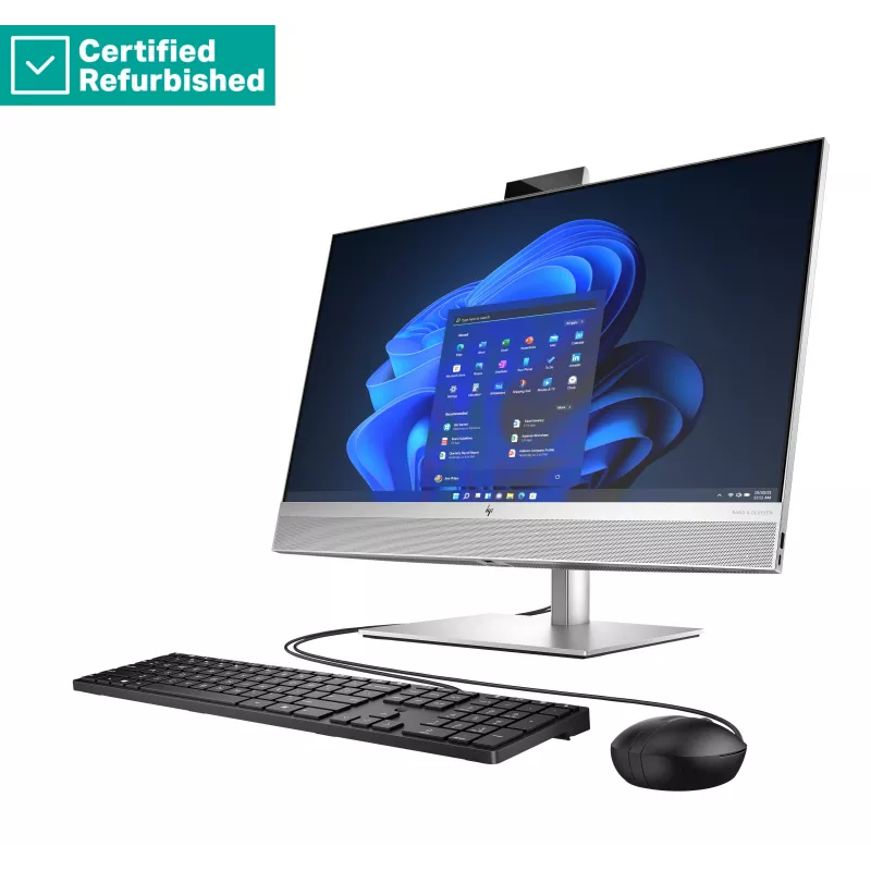 RENEW SILVER HP Elite 870 G9 AIO All-in-One 27 - i9-14900, 64GB, 2TB SSD, 27 QHD Non-Touch AG, aukščio reguliavimas, USB pelė, Win 11 Pro, 1 metai