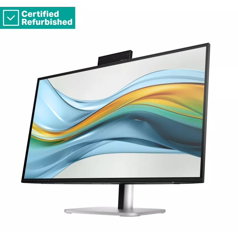 RENEW GOLD HP 527pm Series 5 Pro QHD konferencinis monitorius - 27 col. 2560x1440 QHD 350-nit 100Hz AG, IPS, USB-C(100W/15W)/HDMI/DP Daisy-Chain, 3x USB-A, garsiakalbiai, internetinė kamera, RJ-45 LAN, aukščio reguliavimas/pakreipimas/pasukimas/pivot, 1 m