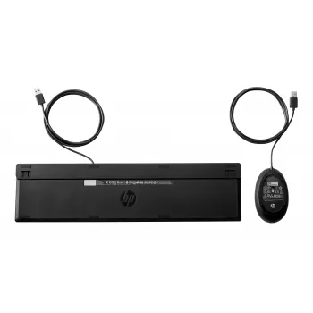 HP 320MK USB laidinis pelės ir klaviatūros rinkinys, atsparus išsiliejimui – juoda - EST