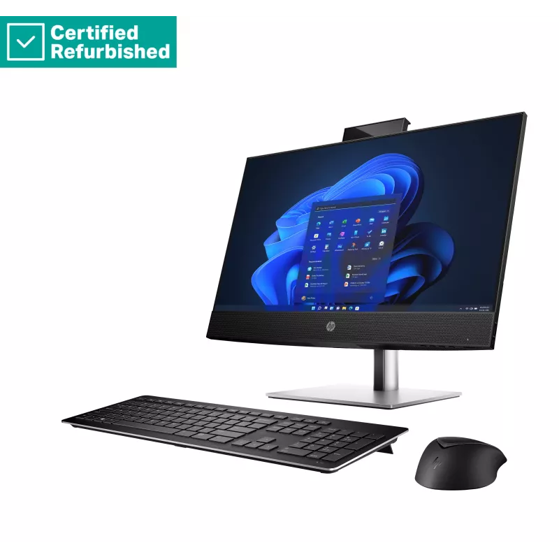 RENEW GOLD HP Pro 440 G9 AIO All-In-One 24 - i7-12700T, 16GB, 512GB SSD, Radeon RX 6300M 2GB, 23.8 FHD Non-Touch AG, DVD-RW, aukščio reguliavimas, Win 11 Pro, 1 metai