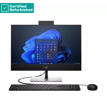 RENEW SILVER HP Pro 440 G9 AIO All-In-One - i5-14500T, 16GB, 512GB SSD, 23.8 FHD Non-Touch AG, Height Adjustable, DVD-RW, USB Mouse, Win 11 Pro, 1 years