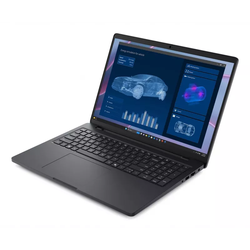 DELL Pro Max 16 MC16255 Copilot+ PC AMD Ryzen AI 5 PRO 340 nešiojamasis kompiuteris 40,6 cm (16) Full HD+ 16 GB LPDDR5x-SDRAM 256 GB SSD Wi-Fi 7 (802.11be) Windows 11 Pro juodos spalvos, angliškas