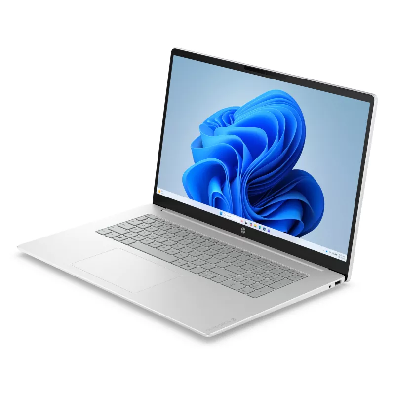 HP OmniBook 3 17-dp0007nnx - Ryzen 5 130, 24GB DDR5 1DM 4800, 512GB P, 17.3 colio FHD (1920x1080) Antiglare IPS 300 nitų, Glacier Silver DF+ - 1080p TNR, neįtrauktas 45W AC adapteris, Win 11 Home, 1 metai