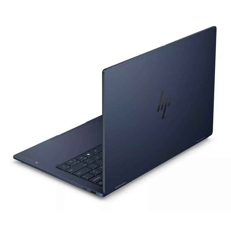 HP OmniBook X Flip x360 NG AI 14-kc0001nnx - Ryzen AI 7 450, 32GB LPDDR5X 8533 įmontuota, 1TB, Touch/14,0 colio 3K (2880x1800) OLED Brightview LBL, Athmospheric Blue - 5MP IR TNR, be 65W AC adapterio, Win 11 Home, 1 metai