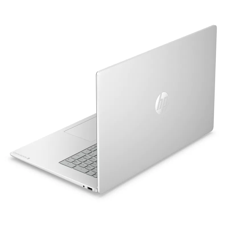 HP OmniBook 3 17-dp0008nnx - Ryzen 5 40, 16GB LPDDR5 5500 įmontuota, 512GB PCIe Value, 17,3 colio FHD (1920x1080) neblizgus IPS 300 nitų, Glacier Silver DF+ - 1080p TNR, be 45W AC adapterio, Win 11 Home, 1 metai