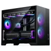 PHANTEKS XT M3 PC korpusas, mini korpusas + D30 PWM Regular Airflow D-RGB ventiliatoriai, 3 vnt., juodas
