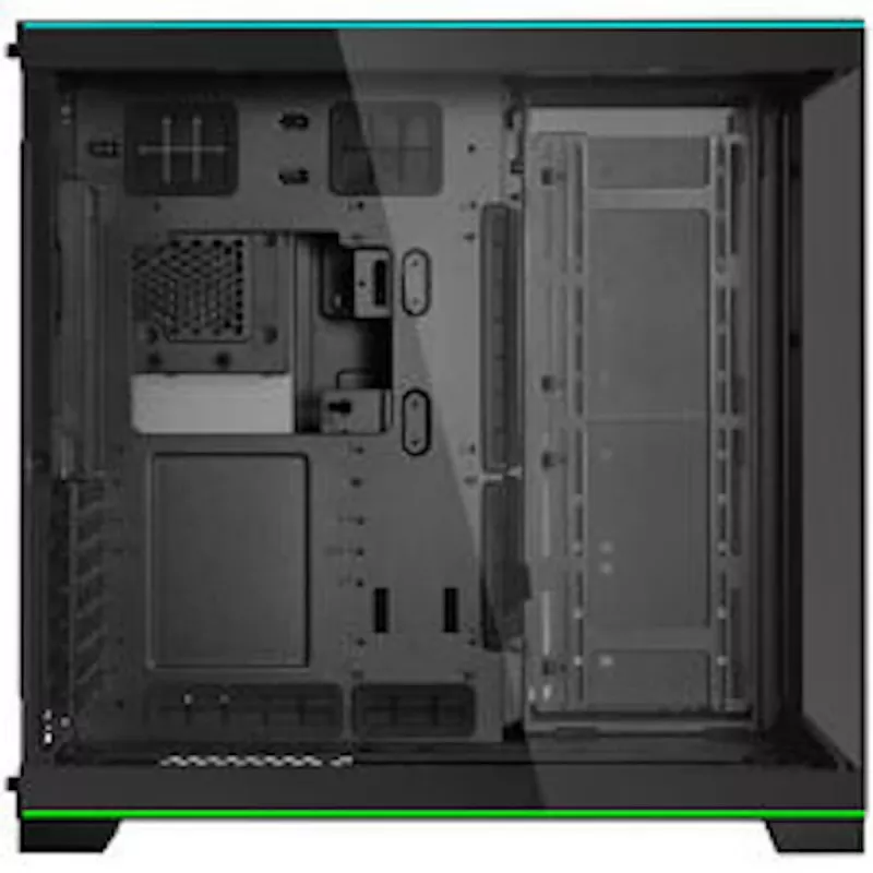 Lian Li O11D EVO RGB PC korpuso rinkinys + HydroShift II LCD-S 360TL AiO + 6x UNI FAN SL-INF 120 Reverse Blade ventiliatoriai + UNI HUB SL-INF - juoda