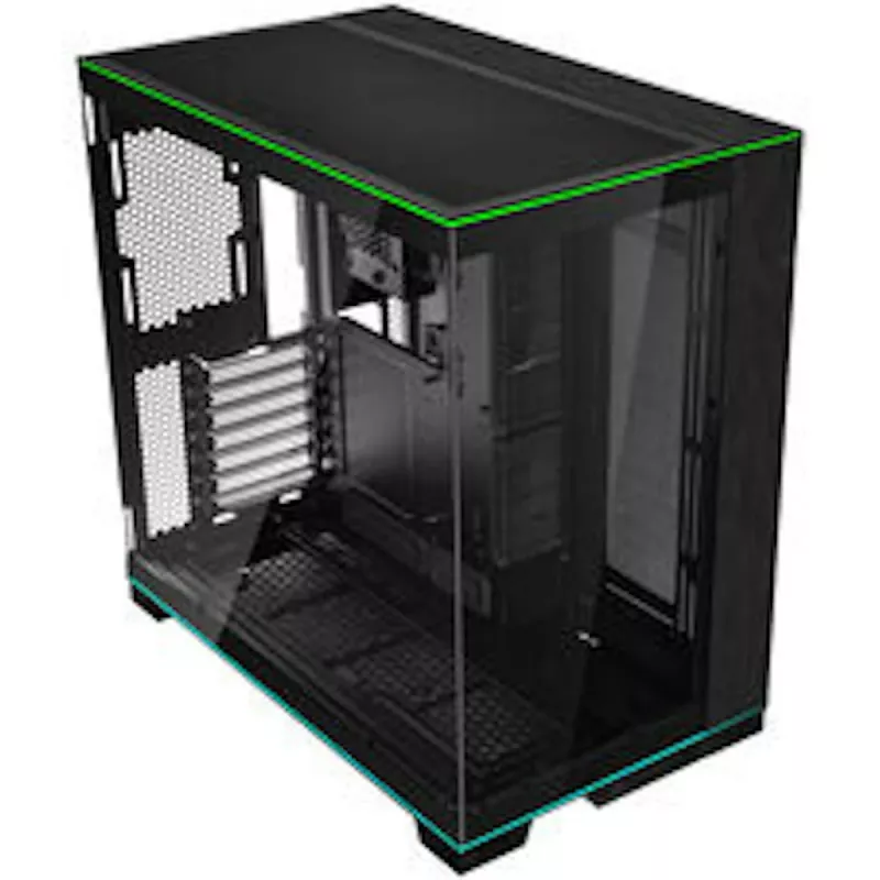Lian Li O11D EVO RGB PC korpuso rinkinys + HydroShift II LCD-S 360TL AiO + 6x UNI FAN SL-INF 120 Reverse Blade ventiliatoriai + UNI HUB SL-INF - juoda