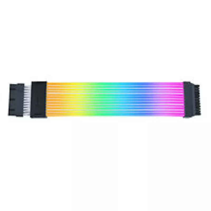 Lian Li Visual Upgrade Kit Strimer Wireless 24 kontaktų RGB pagrindinės plokštės kabelis, valdiklis + 12V-2x6 GPU kabelis Wide ir 8.8 universalus ekranas - baltas