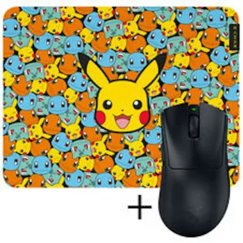 Razer DeathAdder V4 Pro žaidimų pelė + Razer Gigantus V2 pelės kilimėlis rinkinys
