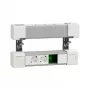 SCHNEIDER ELECTRIC UNICA SYSTEM+ STALINIS BLOKAS 4XSCHUKO+USB A/C+RJ45 OPT, BALTA/PILKA