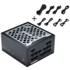 Phanteks Revolt 1200W Platinum Bundle, maitinimo blokas su kabelių rinkiniu - juoda
