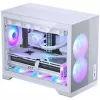 Phanteks XT M3 PC korpusas, mini korpusas + D30 PWM Regular Airflow D-RGB ventiliatoriai, 3 vnt., baltas