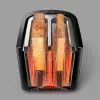 Philips Viva Collection skrudintuvas HD2637/90 su itin plačiais 2 lizdais, įmontuotu bandelių šildytuvu, juodas / Pažeista pakuotė