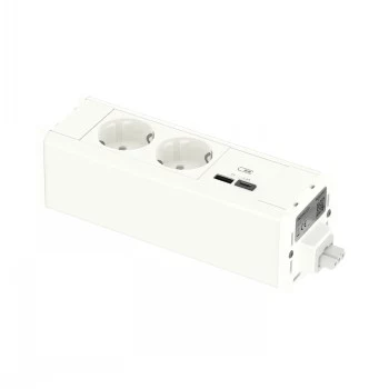 SCHNEIDER ELECTRIC UNICA SYSTEM+ MOD.UNIT 2XSCHUKO+USBA/C BALTA