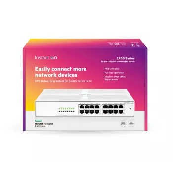 HPE Networking Instant On 16 prievadų Gigabit 1430 jungiklis