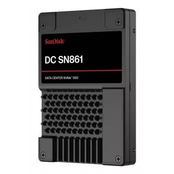 SSD|SANDISK|DC SN861|1920 GB|PCI Express 5.0|NVMe Taip|Įrašymo greitis 3600 MB/s|Skaitymo greitis 13700 MB/s|U.2|MTBF 2500000 h|WUS6BA119PSP9X30TS2525