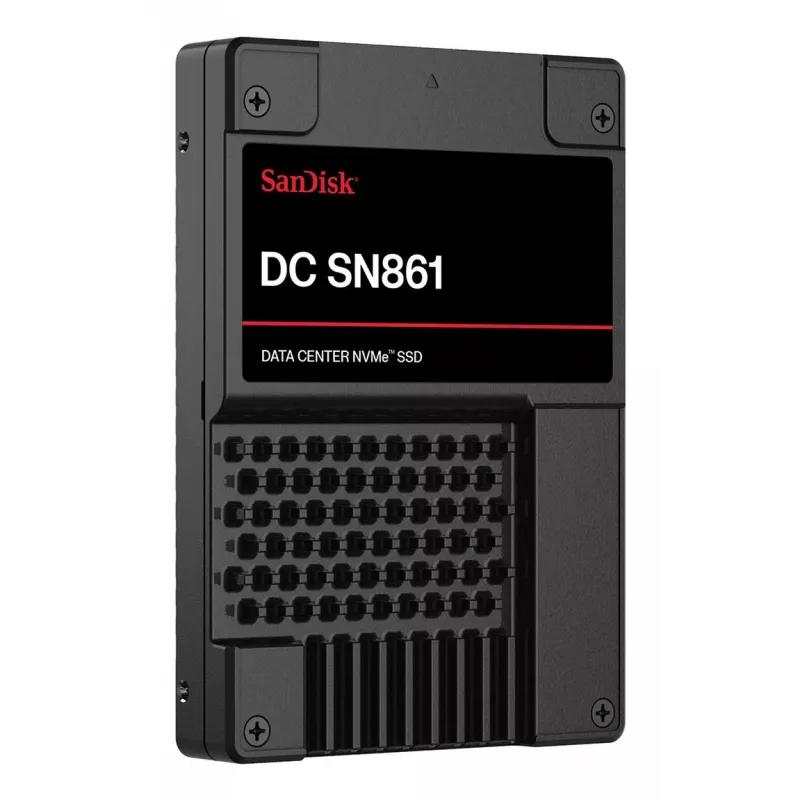 SSD|SANDISK|DC SN861|1920 GB|PCI Express 5.0|NVMe Taip|Įrašymo greitis 3600 MB/s|Skaitymo greitis 13700 MB/s|U.2|MTBF 2500000 h|WUS6BA119PSP9X30TS2525