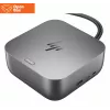 HP Thunderbolt 4 Ultra Dock - OPENBOX - G6 280W su kombinuotu kabeliu - 5x USB-A, 2x USB-C, 1x USB-C Thunderbolt 4, 2x DisplayPort, 1x HDMI, 1x RJ-45, Meteor sidabrinis, 3 metai