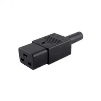 Microconnect C19PLUG maitinimo laidas, juodas, C19 lizdas