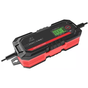 12V 6A 8 pakopų visiškai automatinis akumuliatoriaus įkroviklis švino-rūgštiniams akumuliatoriams (WET, MF, Ca/Ca, AGM, GEL) – 150Ah priežiūra, IP65, desulfatacijos ir atkūrimo režimai