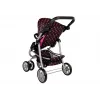 2-in-1 vežimėlis su krepšiu ir lopšiu Black-Pink 7706 Lean Toys