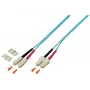 EFB Elektronik O0318.1 Duplex SC-SC OM4 šviesolaidinis komutacinis kabelis, 1 m, violetinės spalvos