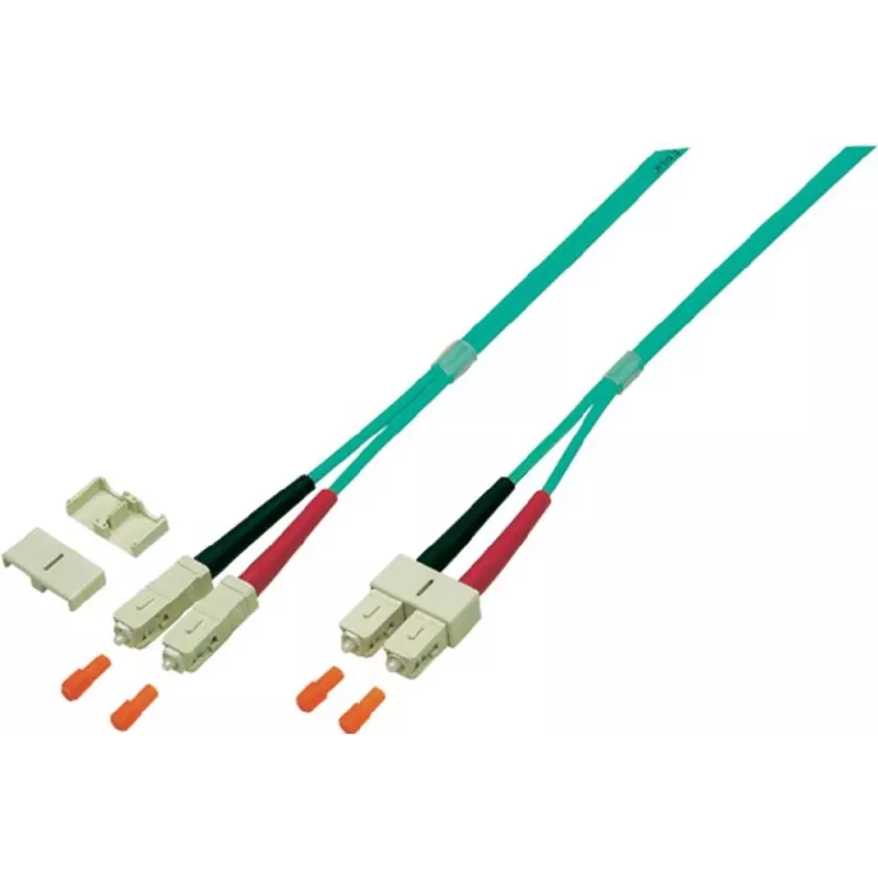 EFB Elektronik O0318.7,5 Duplex SC-SC OM4 šviesolaidinis komutacinis kabelis, 7,5 m, violetinės spalvos