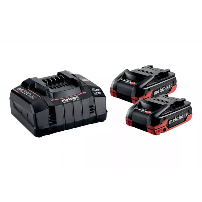 METABO 18V 4.0Ah LiHD Xtreme akumuliatorius 2 vnt. + ASC 290 įkroviklis