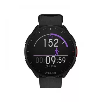 Polar Pacer GPS Running Watch - Night Black - S/L Strap - 1.2 inch MIP Display - 32MB - Bluetooth