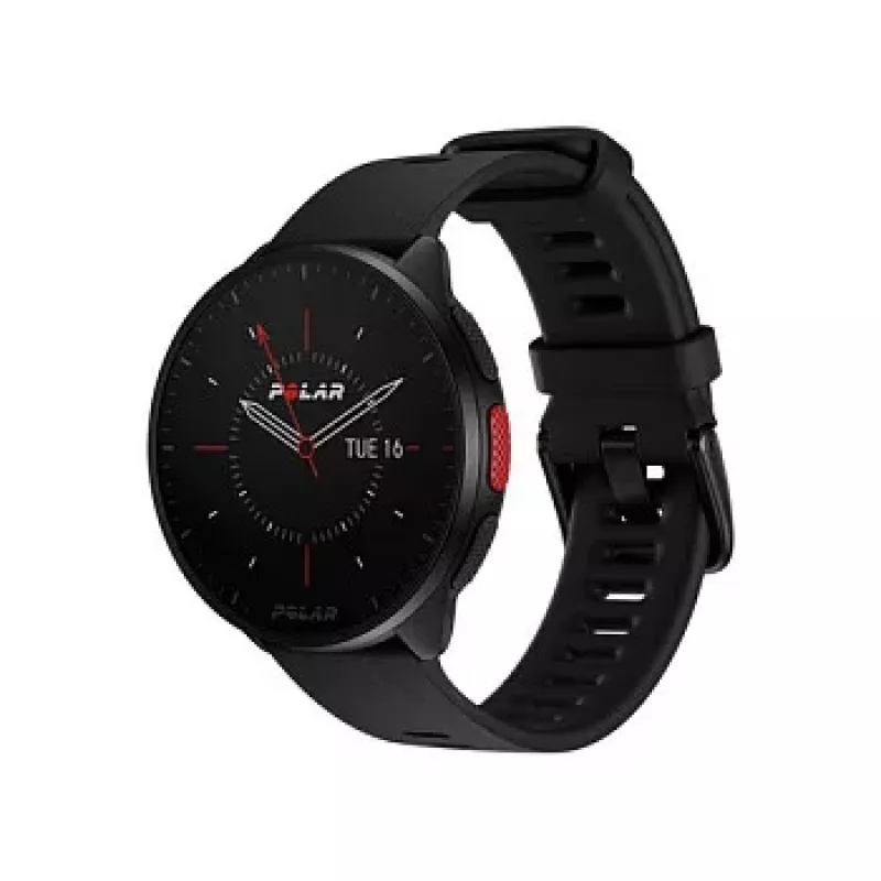 Polar Pacer GPS Running Watch - Night Black - S/L Strap - 1.2 inch MIP Display - 32MB - Bluetooth