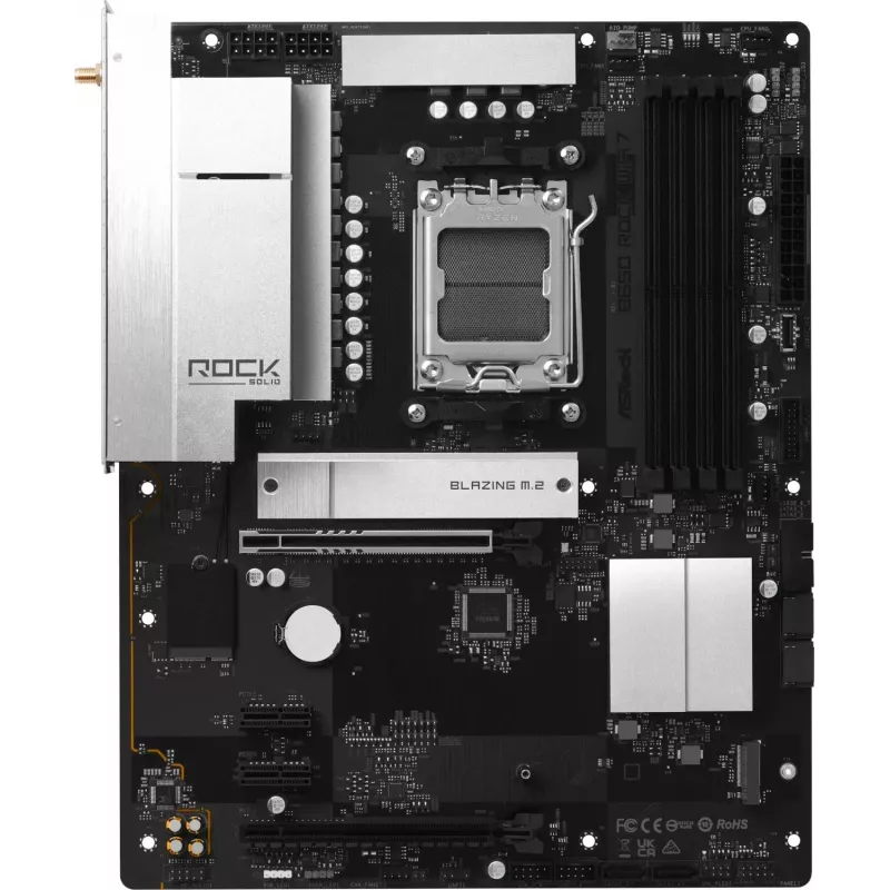 ASRock B650 Rock WiFi7 AM5 ATX motininė plokštė