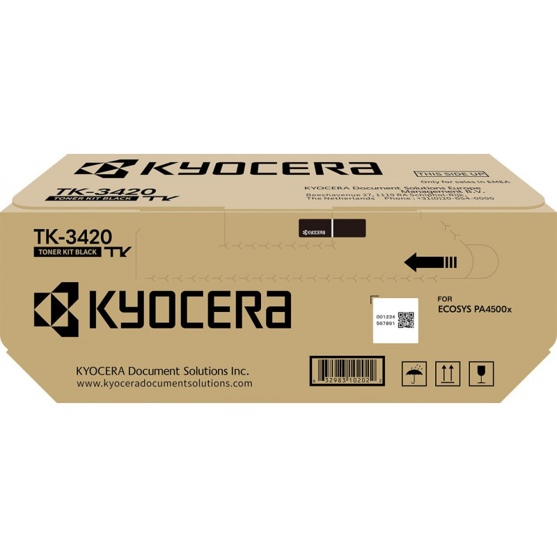 Kyocera Original TK-3420 Juodo tonero kasetė 15000 puslapių