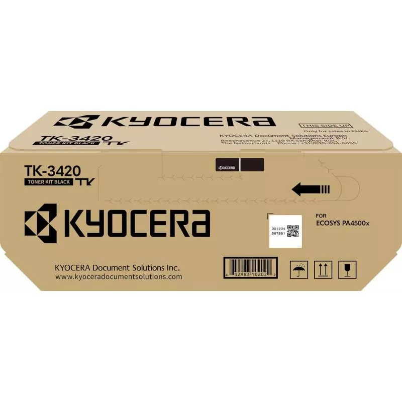 Kyocera Original TK-3420 Juodo tonero kasetė 15000 puslapių