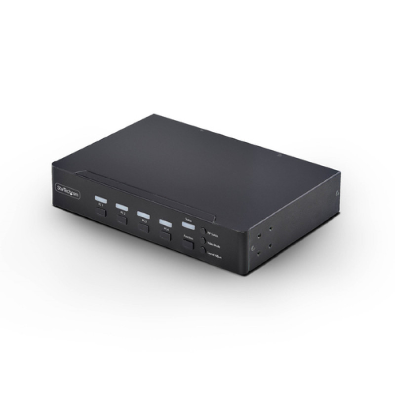 StarTech.com 4 prievadų DVI-I KVM jungiklis su garsu ir USB 2.0 šakotuvu