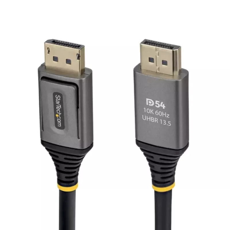 StarTech.com 2m DisplayPort 2.1 laidas - DP54 sertifikuotas - juodas