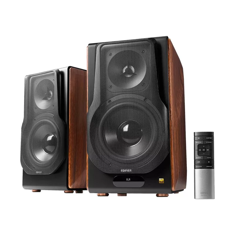 Edifier S3000MKII Premium Wireless 2.0 Bookshelf Speakers, Brown